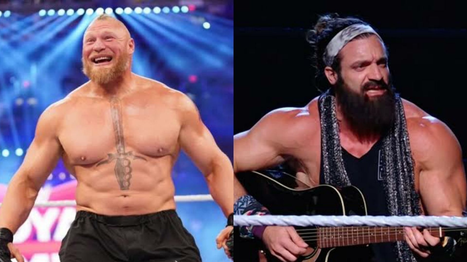 Brock Lesnar(Left); Elias(Right)