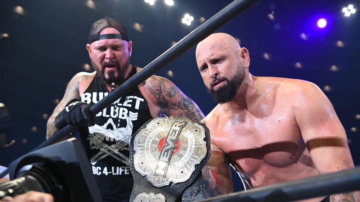 Karl Anderson signed with WWE while still being the NJPW NEVER Openweight Champion