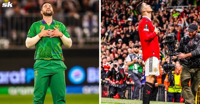 South African cricketer Wayne Parnell pulled off Manchester United superstar Cristiano Ronaldo's celebration against India
