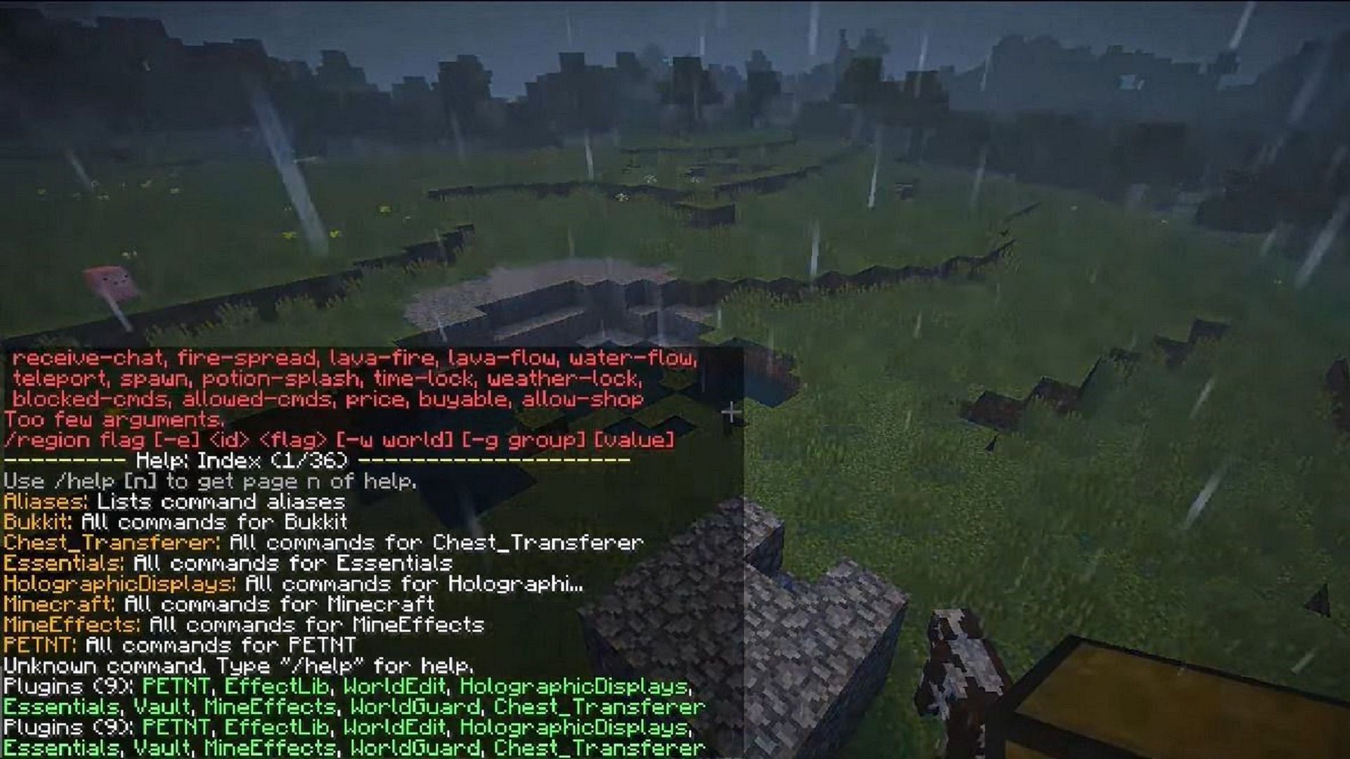 WorldGuard can create zones that disable dueling or alter Minecraft features within (Image via sk89q/9Minecraft)