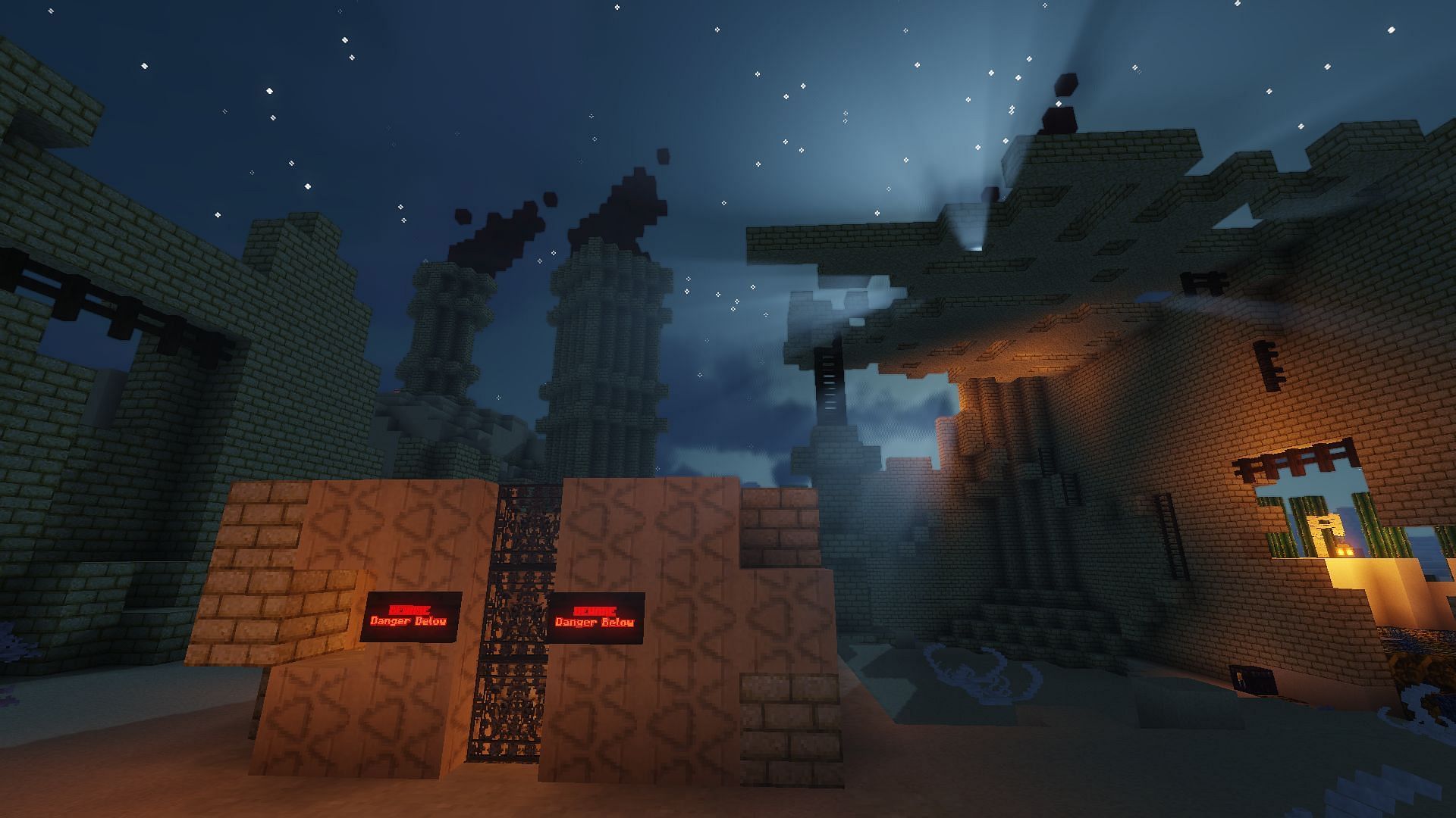 An eerie dungeon waiting to be explored in Diamond Sword (Image via Mick_5/Minecraft Maps)