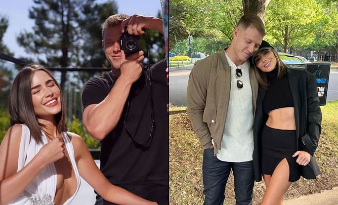 In pictures: Panthers' Christian McCaffrey turns photographer for girlfriend Olivia Culpo's photoshoot