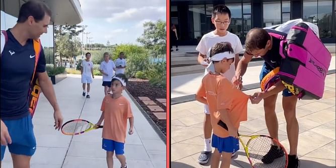 Watch: Rafael Nadal's adorable gesture makes young fan's dream come true