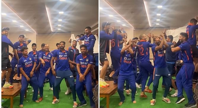 IND vs SA 2022: [WATCH] “Jeet ke bolo Tara ra ra”- Shikhar Dhawan and Co. celebrate series win against South Africa with hilarious dance moves