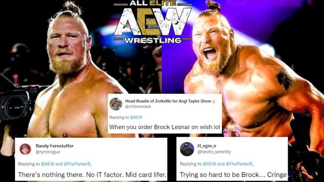 "When you order Brock Lesnar on wish" - Wrestling fans go nuts after rising AEW star continues his singles winning streak in a dominating fashion