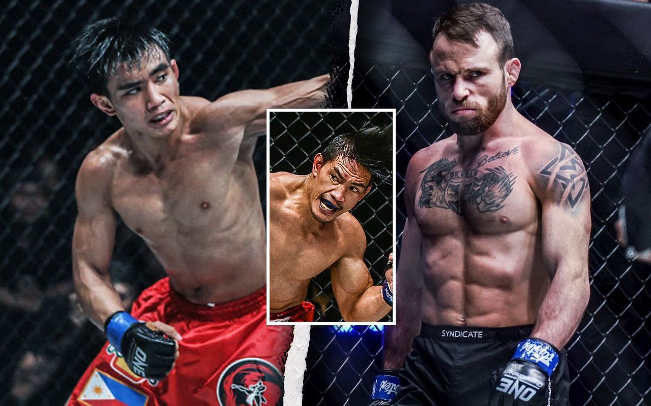(left) Joshua Pacio, (middle) Eduard Folayang, and (right) Jarred Brooks [Credit: ONE Championship]