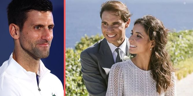 Novak Djokovic congratulates Rafael Nadal on the birth of his son