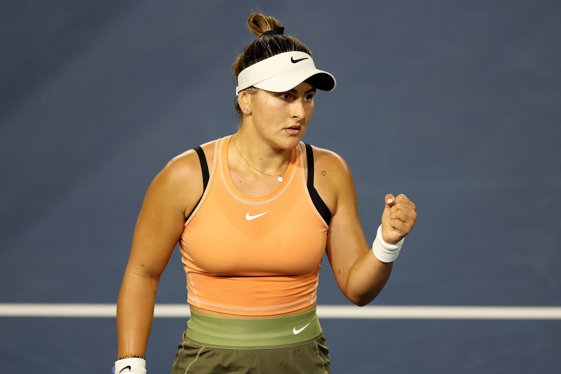 Bianca Andreescu at the 2022 San Diego Open.