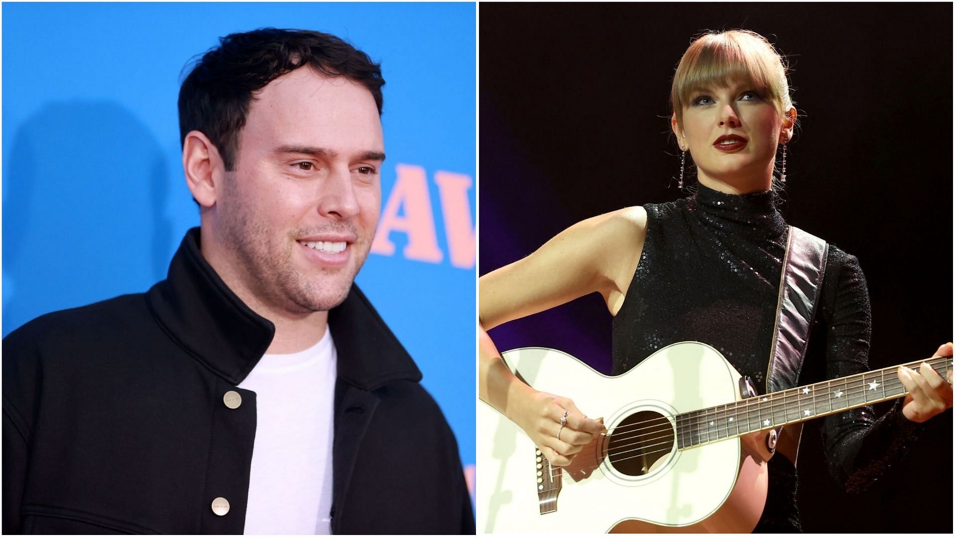 Scooter Braun spoke up on his feud with Taylor Swift (Images via Emma McIntyre and Terry Wyatt/Getty Images)