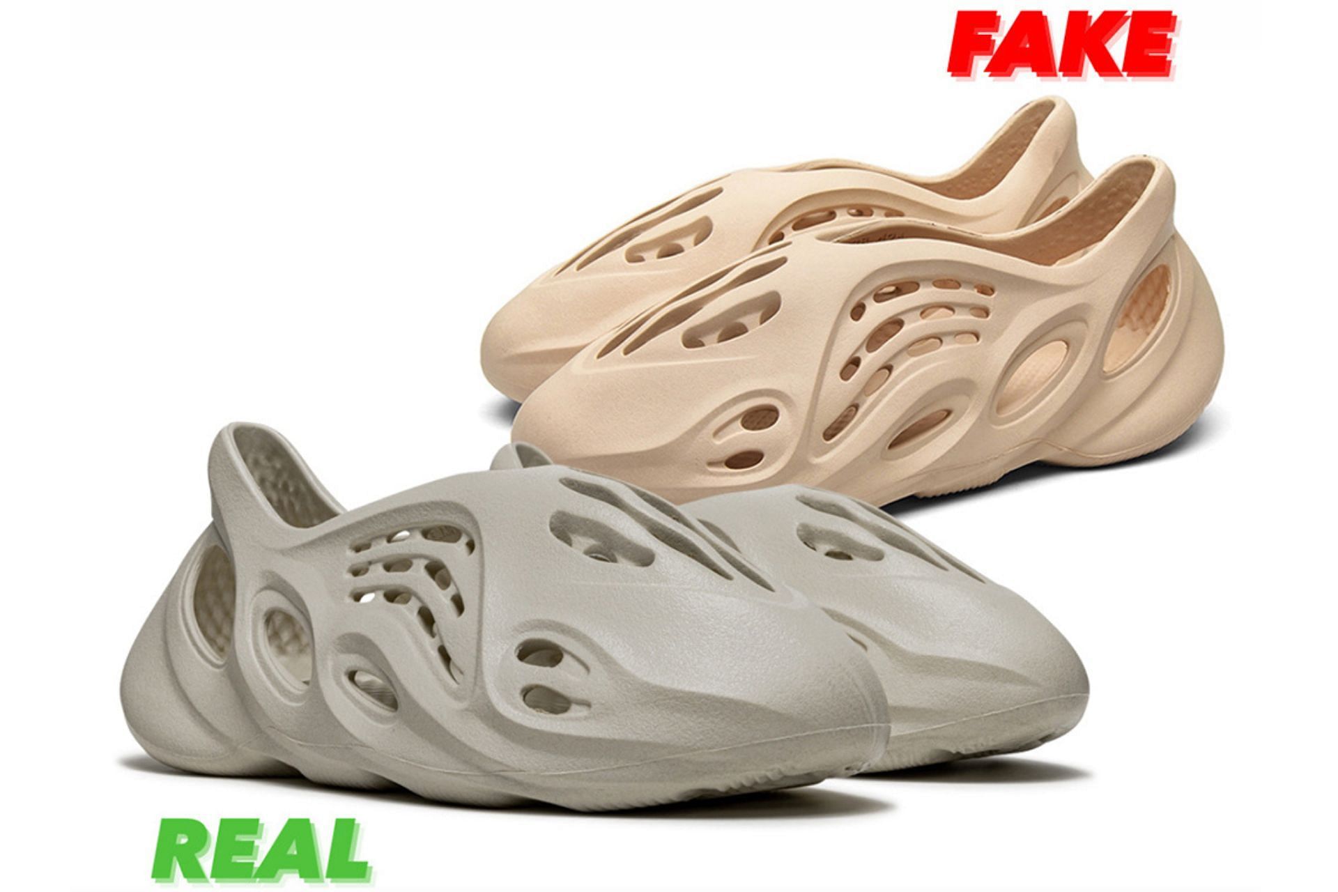 Three tips to spot the difference between fake and real Yeezys (Image via Twitter/@sneakernews)