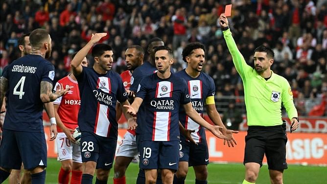 Reims 0-0 PSG: Parisians' Player Ratings as Sergio Ramos sees red for the 28th time in his career in a frustrating draw | Ligue 1 2022-23