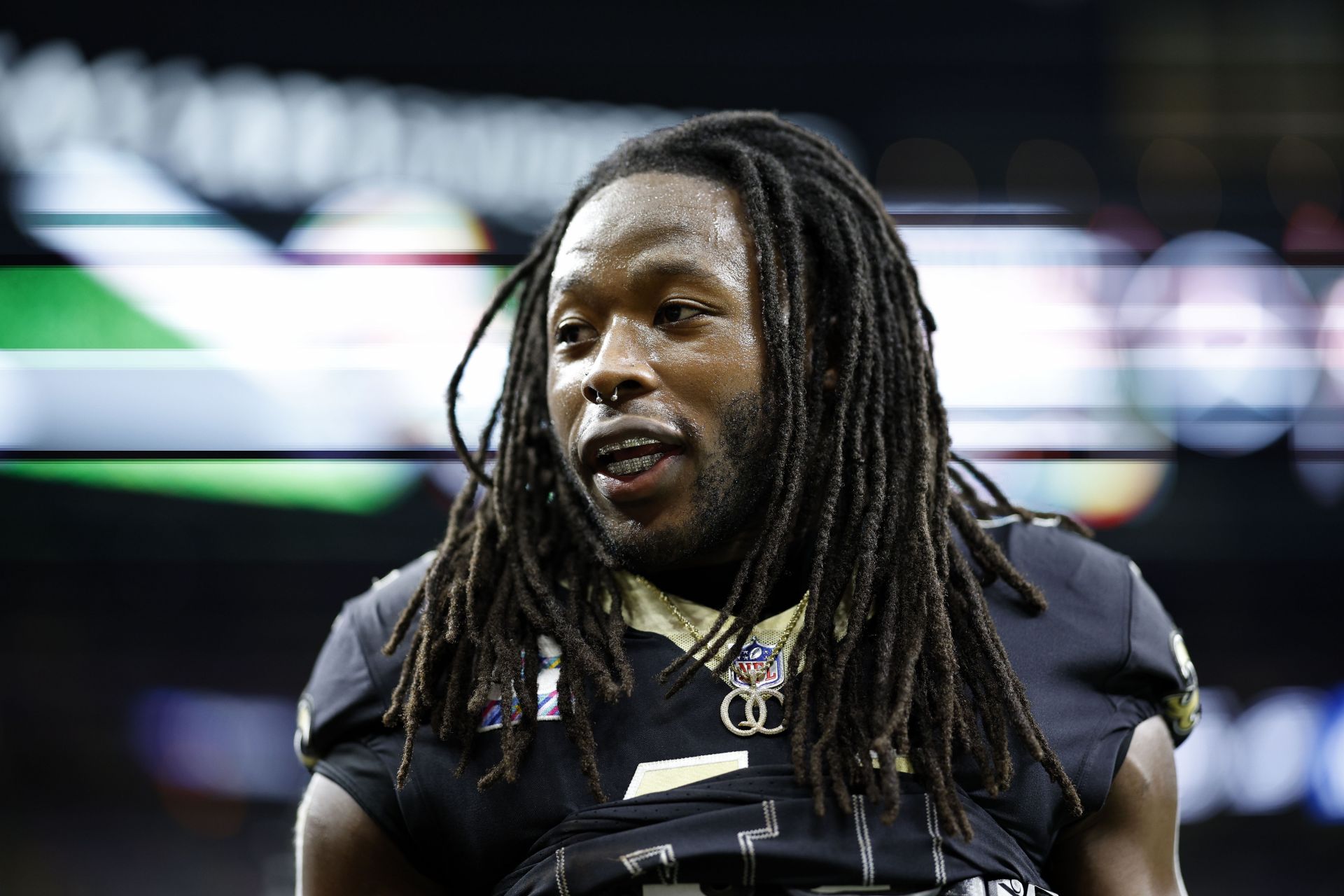 Alvin Kamara's three-word message to Saints fans after blowout