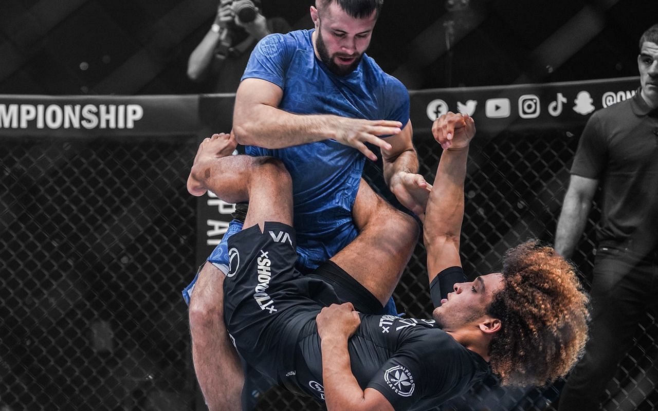 Uali Kurzhev (top) and Kade Ruotolo (bottom) | Image courtesy of ONE Championship