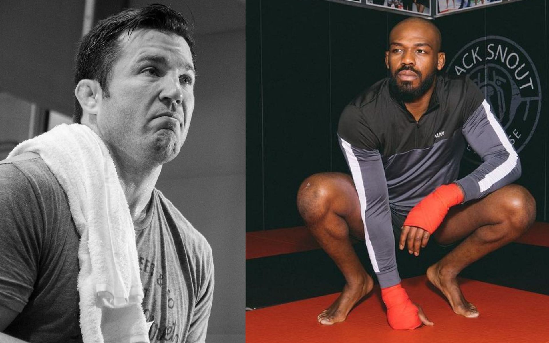 Chael Sonnen (Left) and Jon Jones (Right) [Images via: @sonnench and @jonnybones on Instagram]