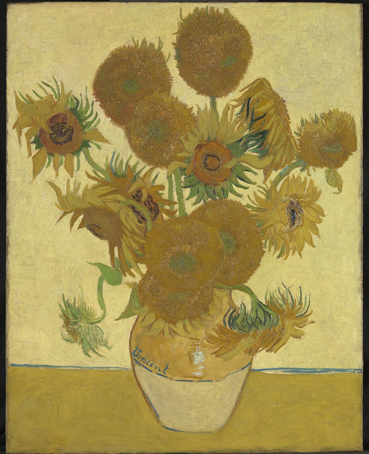 Sunflowers by Vincent Van Gogh (image via London National Gallery)