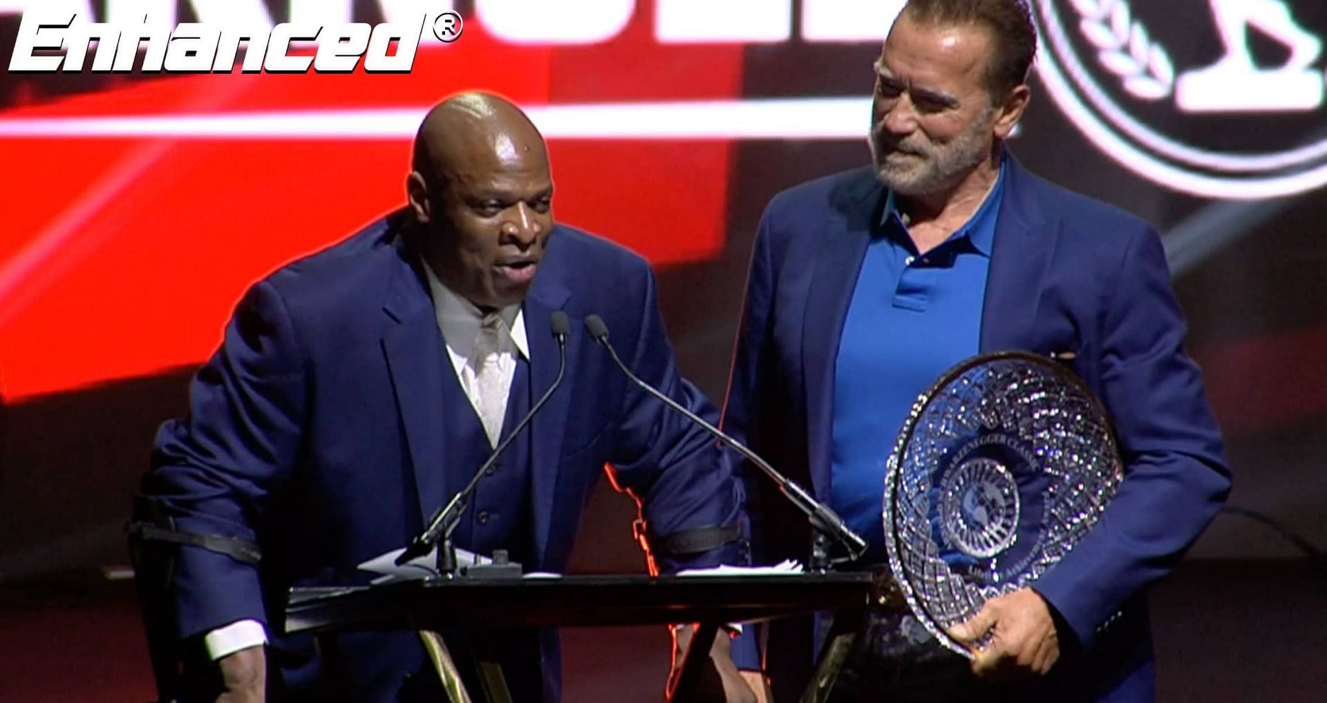 Ronnie Coleman during his speech at the 2021 Arnold Classic (Image via Generation Iron)