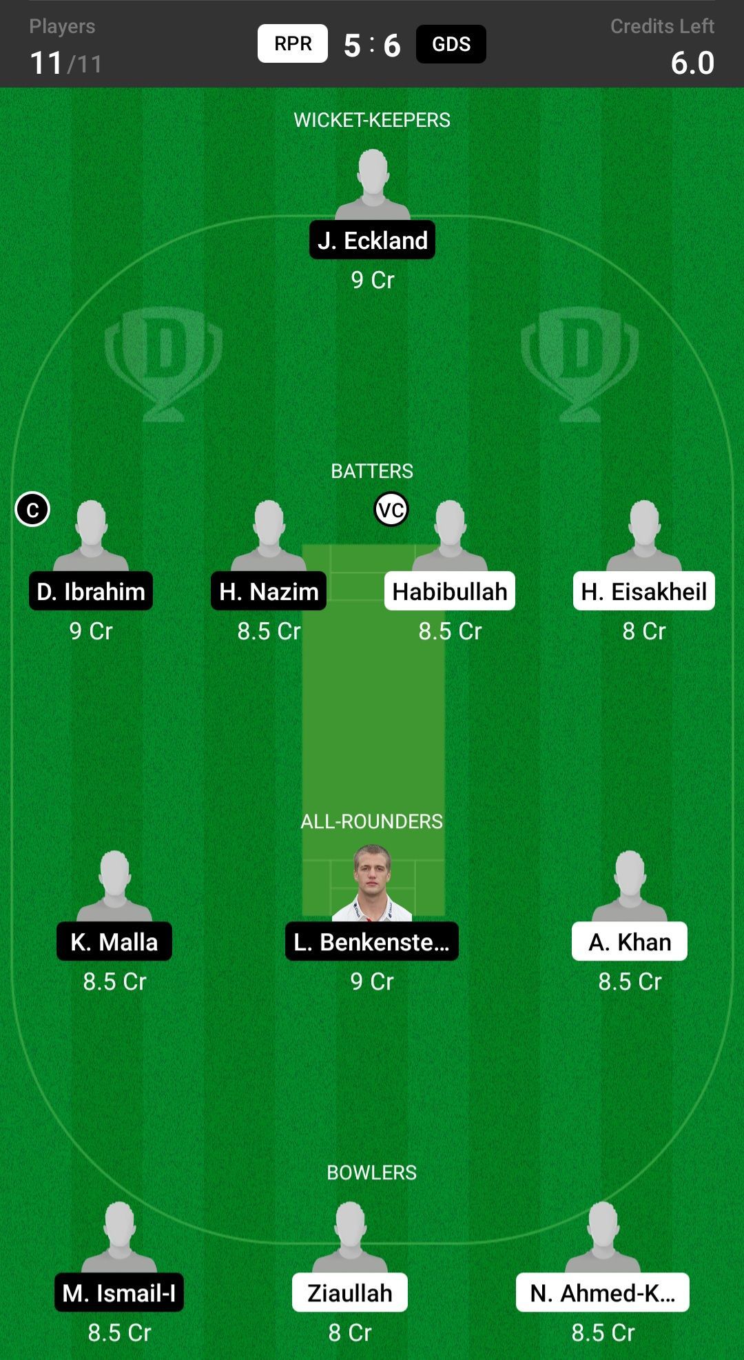 Rawalpindi Raiders vs Gwadar Sharks Fantasy suggestion #2