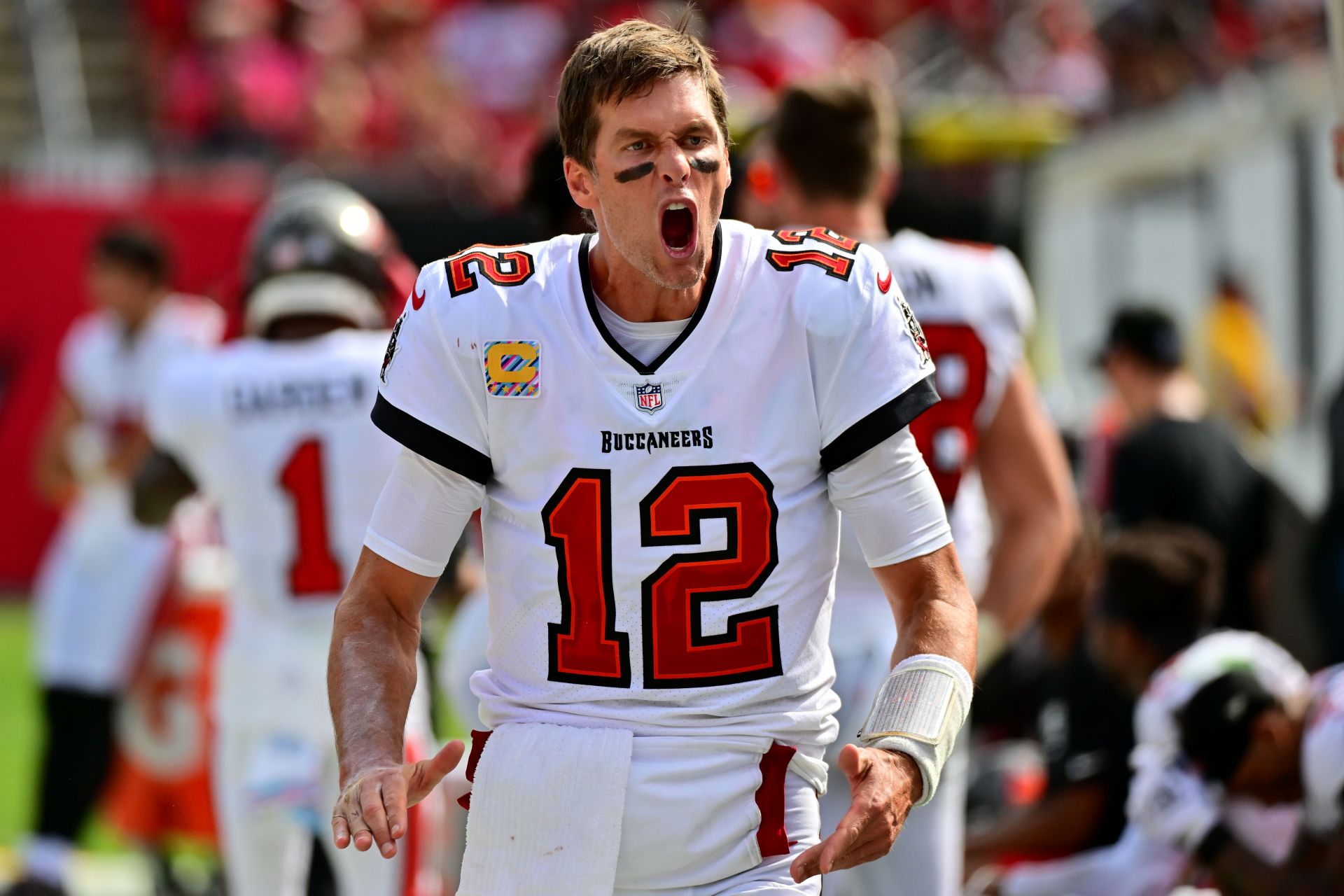 NFL Fines Tom Brady $11K for Kicking Falcons' Grady Jarrett