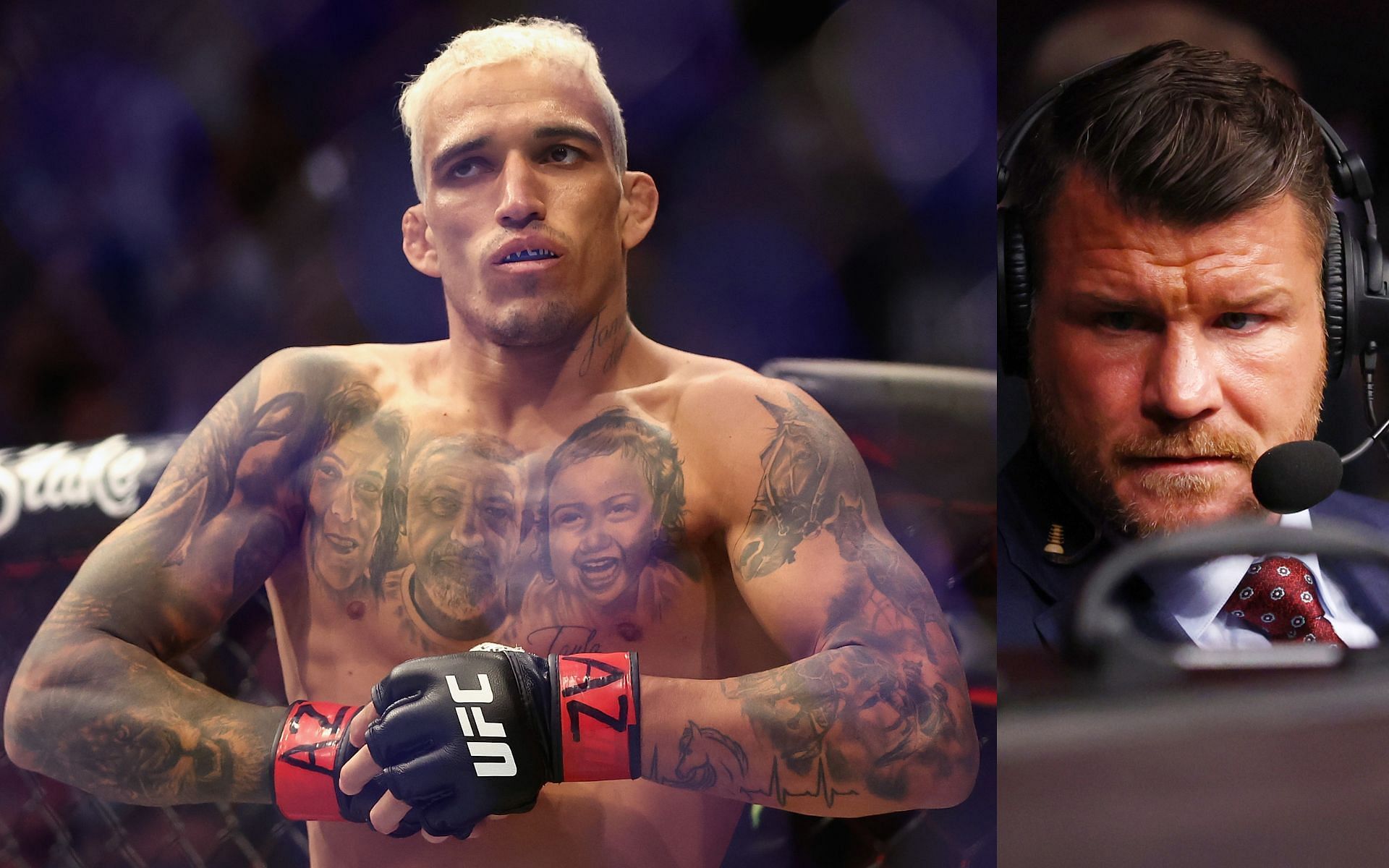 Charles Oliveira (left) and Michael Bisping (right). [Images courtesy: Getty Images]