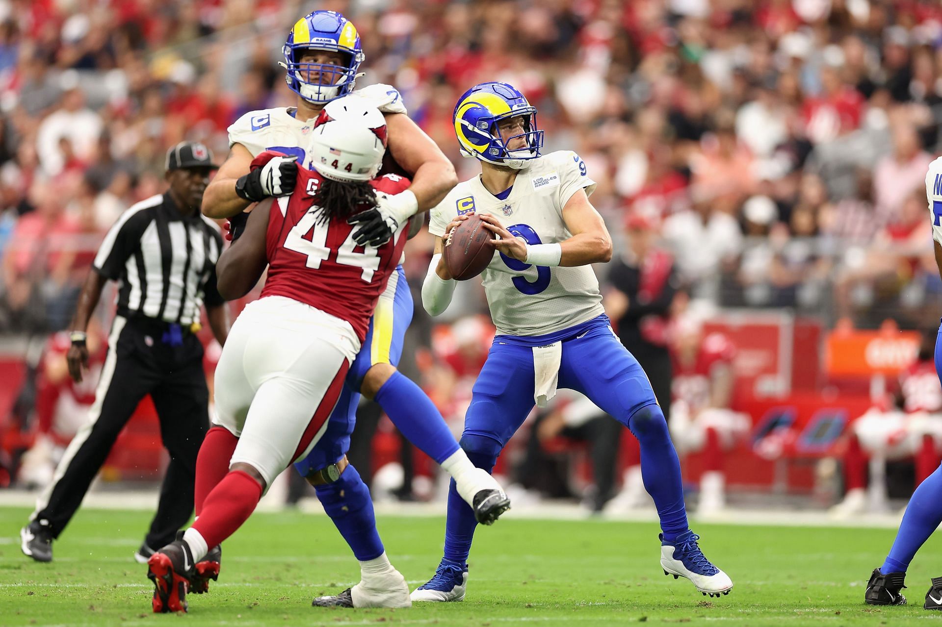 Matthew Stafford – and protestor – mauled as 49ers beat Los