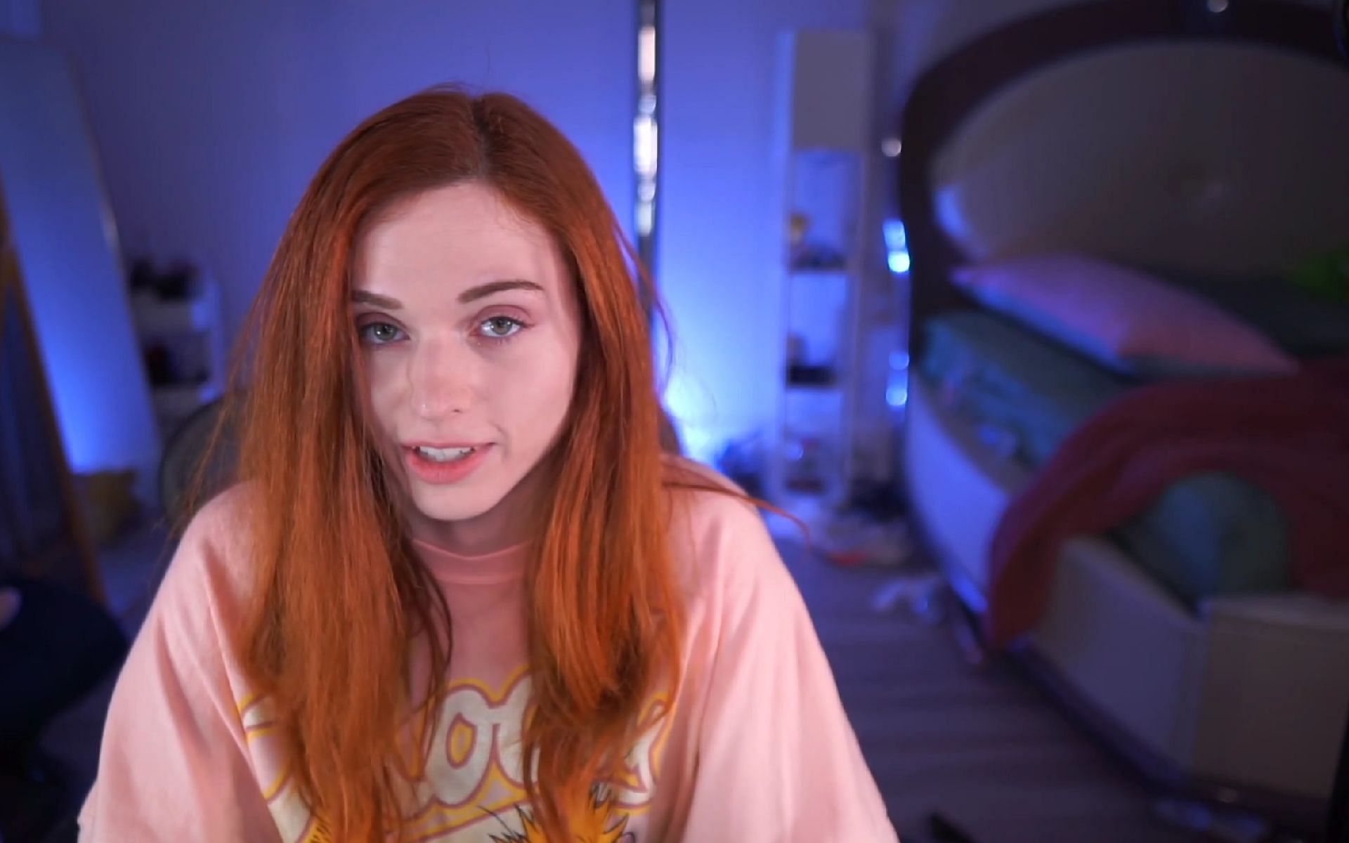 Amouranth gives an update following the husband-abuse controversy (Image via Amouranth/Twitch)