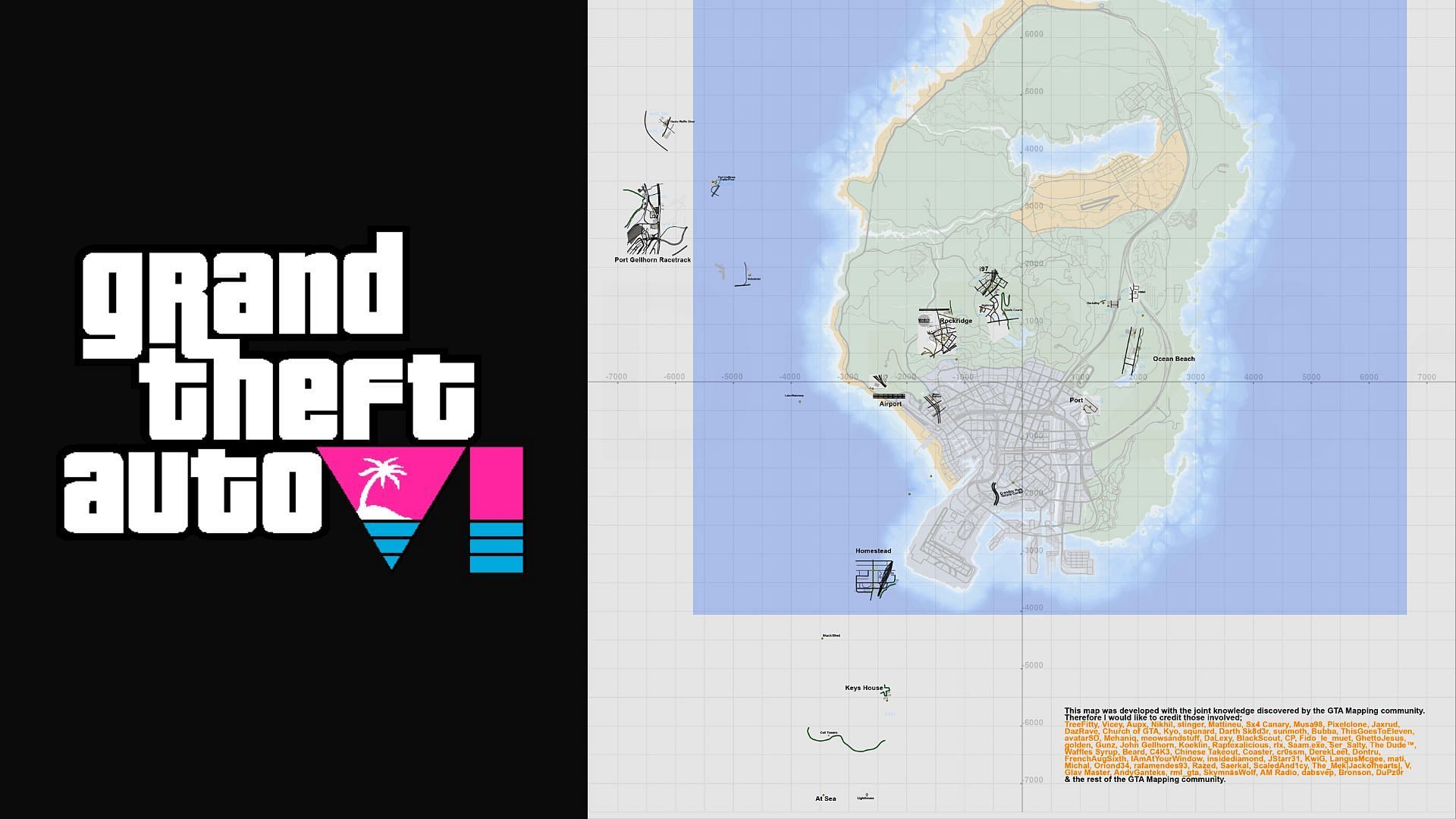 GTA 6 “leaked” Vice City map size compared to GTA V's Los Santos