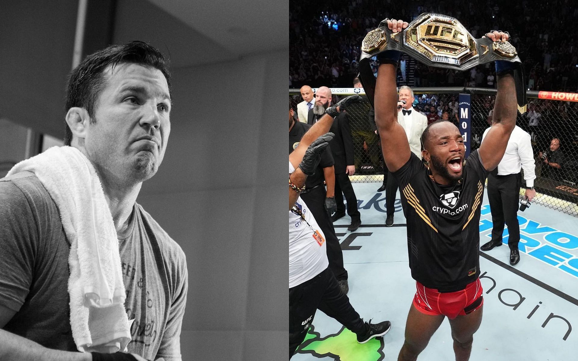 Chael Sonnen (Left) and Leon Edwards (Right) [Images via: @sonnench and @leonedwardsmma on Instagram]