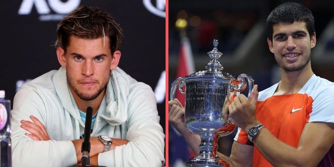 "He is about to change tennis, we must catch up" - Dominic Thiem on Carlos Alcaraz