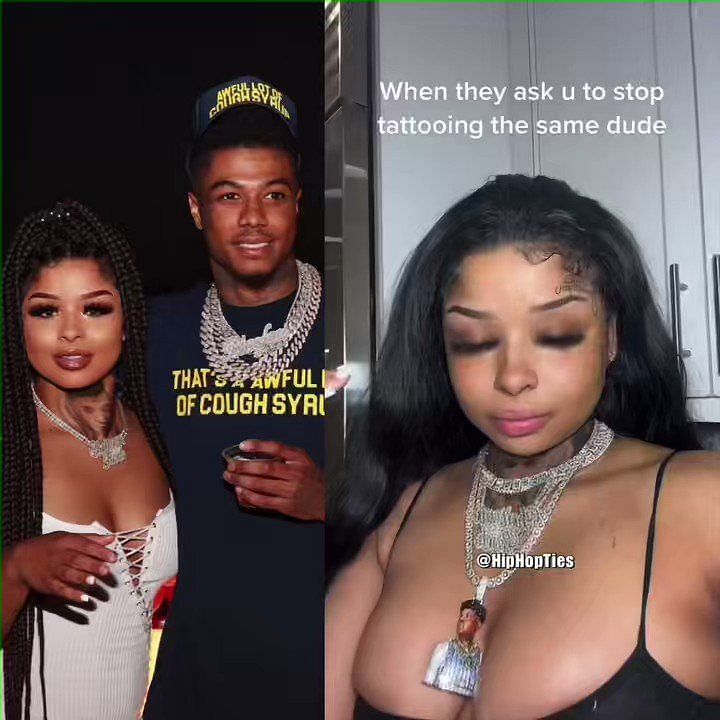 Video Blueface Says Hes Not Responsible For Chrisean Rock Getting Another  Tattoo Of His Name Why Yall Give A Crap So Much