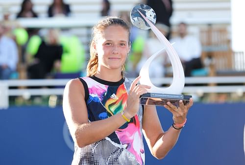 Daria Kasatkina at the 2022 Mubadala Silicon Valley Classic.