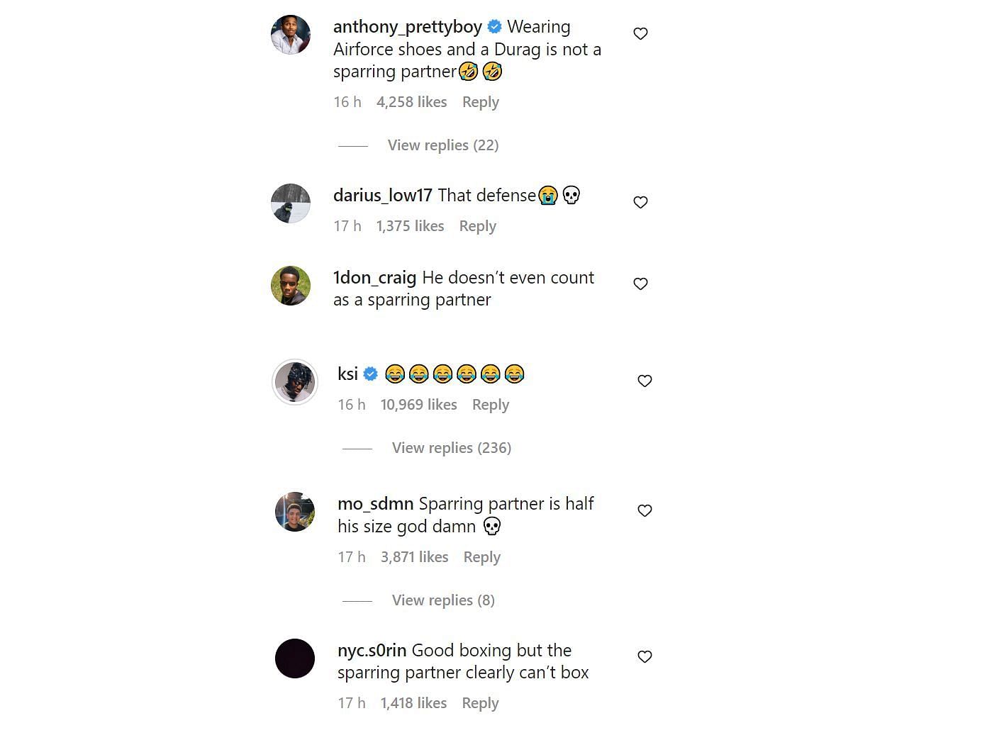 Users react to Andrew Tate&#039;s latest sparring video (Image via Happy Punch Promo/Instagram)