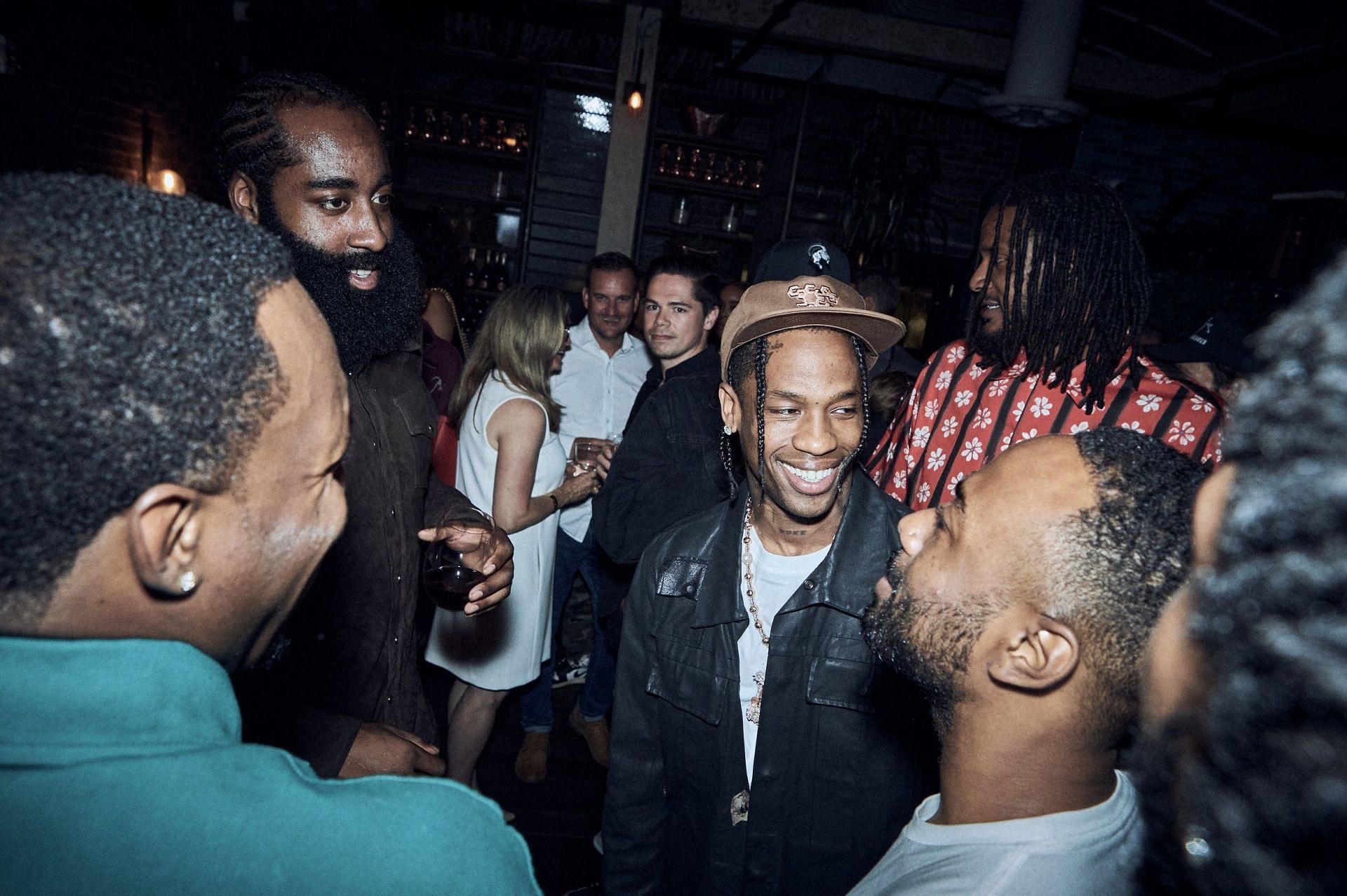 James Harden spent the night partying after losing big to the Brooklyn Nets in March. [photo: ATC]