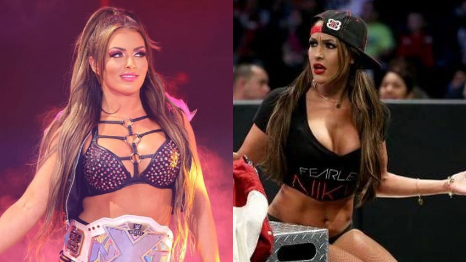 Mandy Rose cosplayed as Nikki Bella at a recent NXT live event