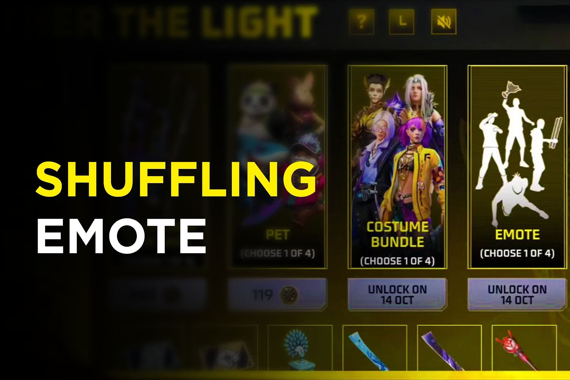 How to get Shuffling emote and other rewards for cheap in Free Fire MAX