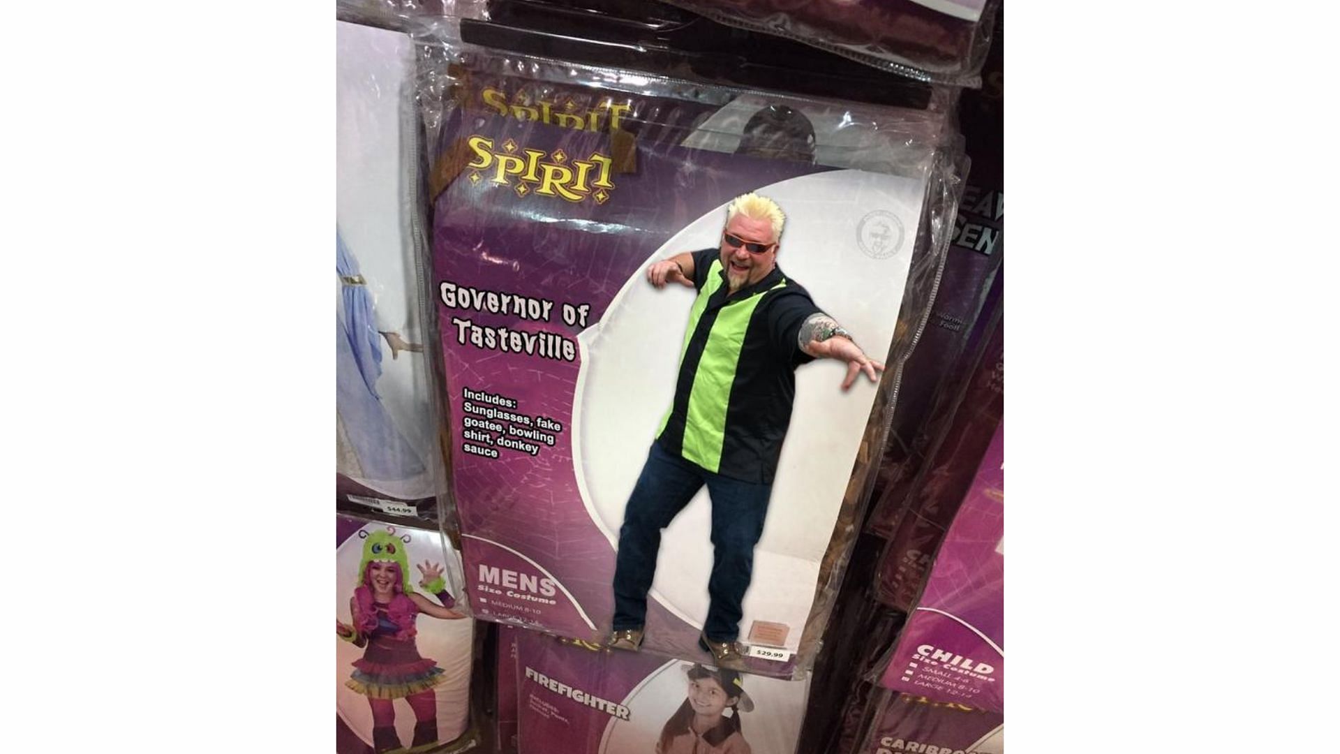 Photoshopped costume first began with this Guy Fieri one (image via knowyourmeme.com)
