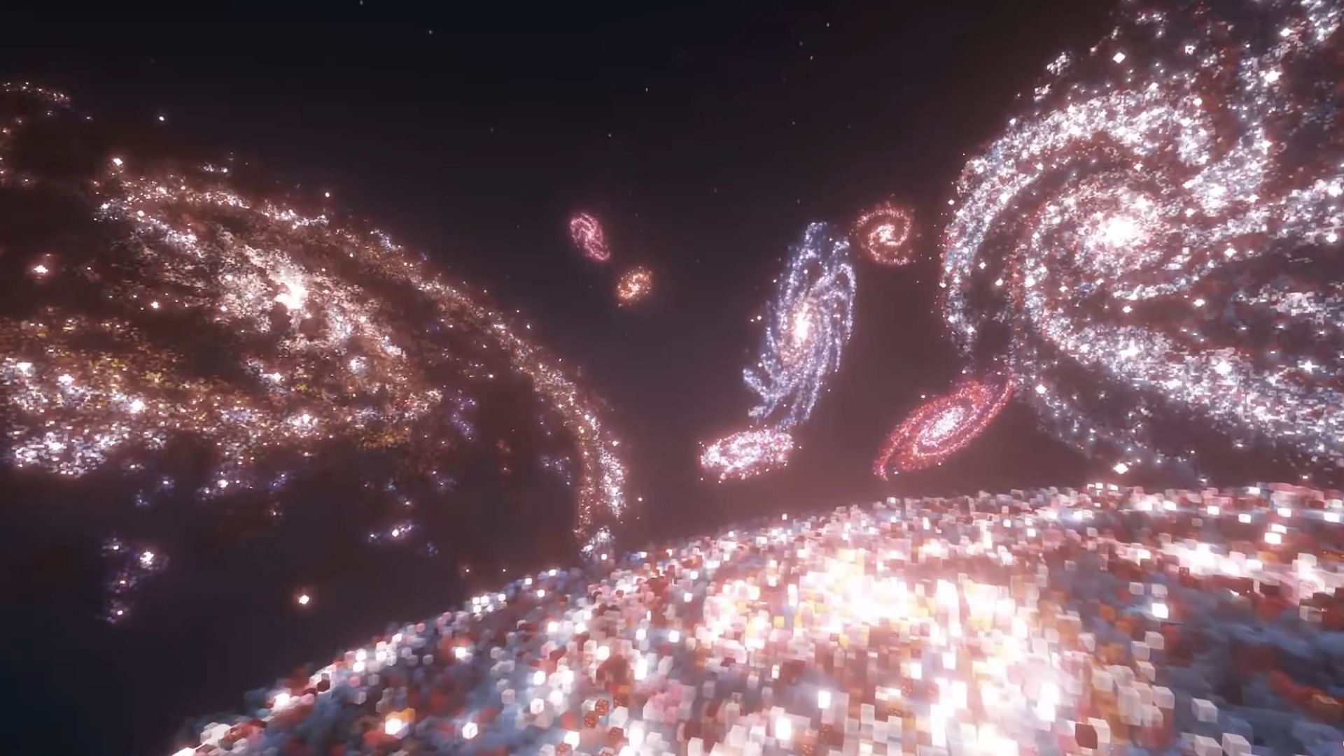 Redditor creates several celestial mega structures in Minecraft (Image via YouTube/ChrisDaCow)