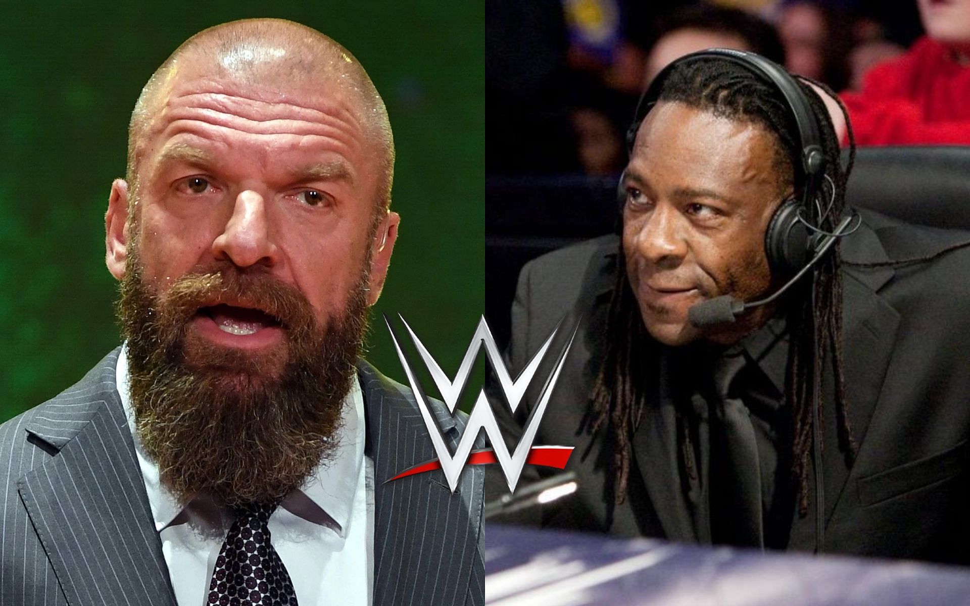 Triple H (left) and Booker T (right).