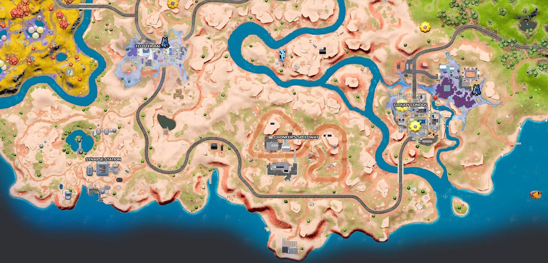 Alteration Altar locations in dsert biome (Image via Fortnite.GG)