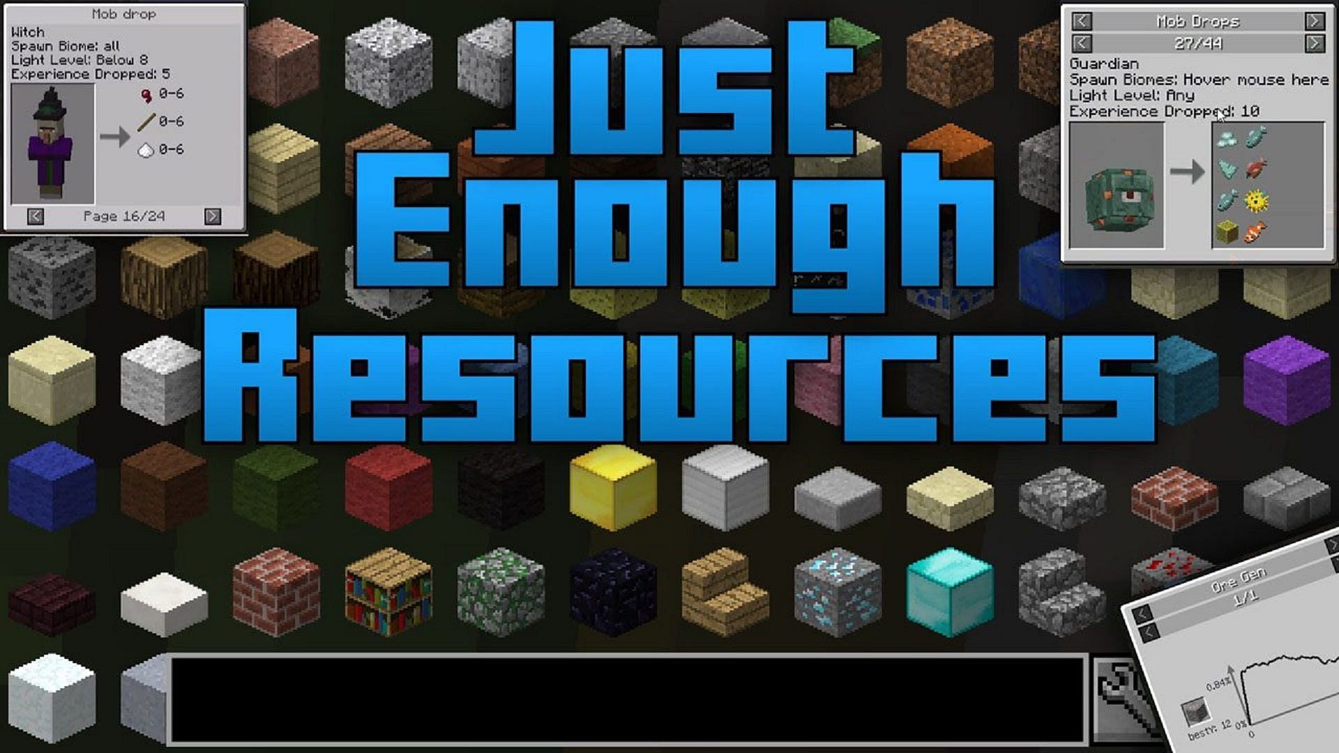 JER is a great way to find ores by checking their distribution stats (Image via 9Minecraft)