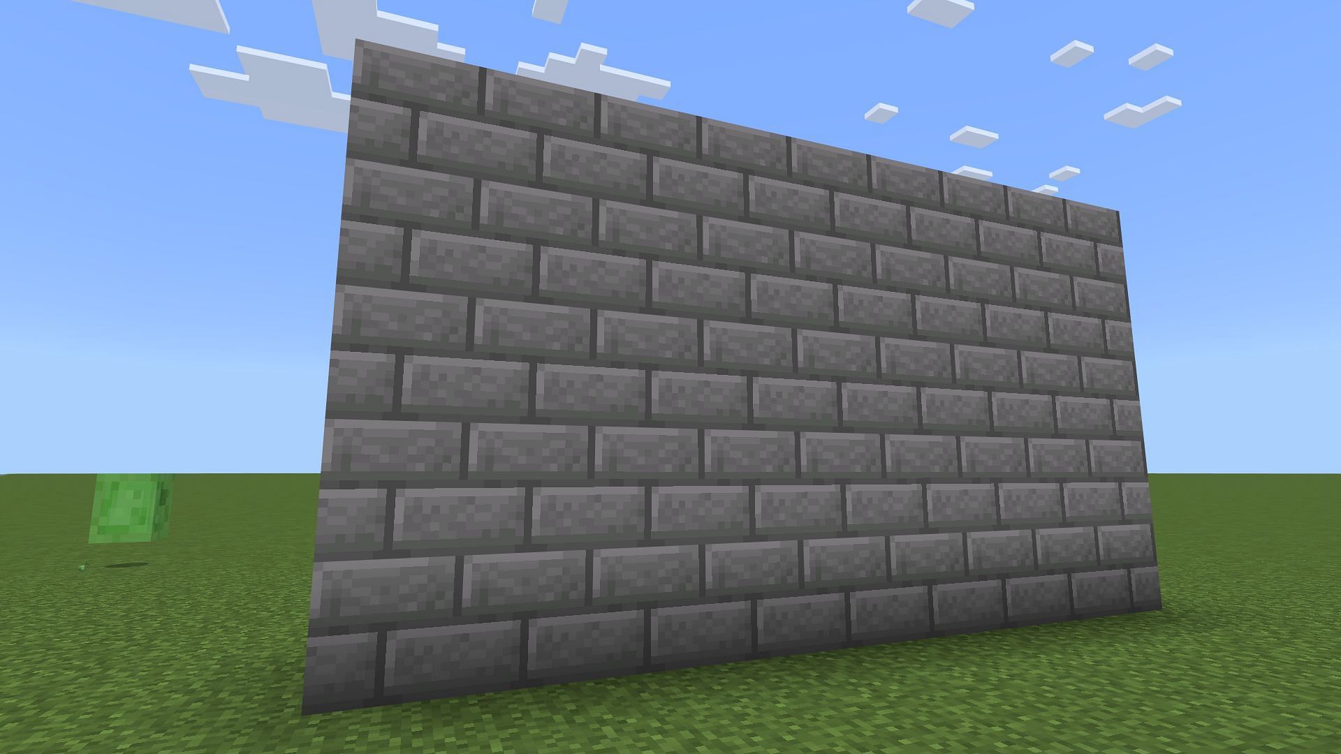 minecraft stone brick wall