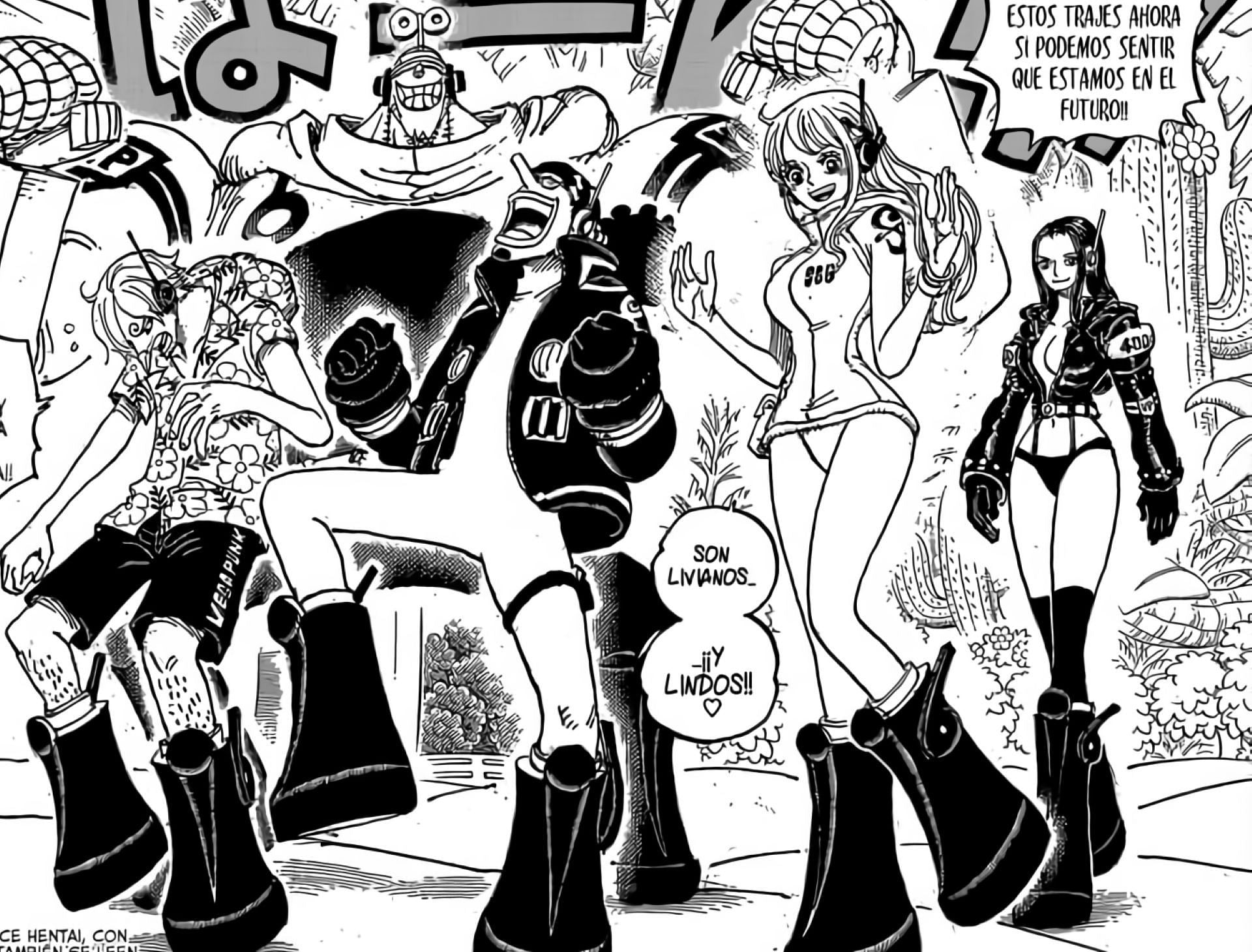 Manga One Piece 1065 en español titulado: Los seis Vegapunk