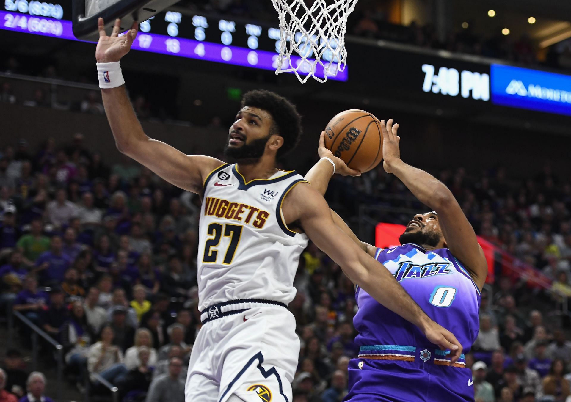 Denver Nuggets guard Jamal Murray making his long-anticipated return during Wednesday night&#039;s season opener against the Utah Jazz