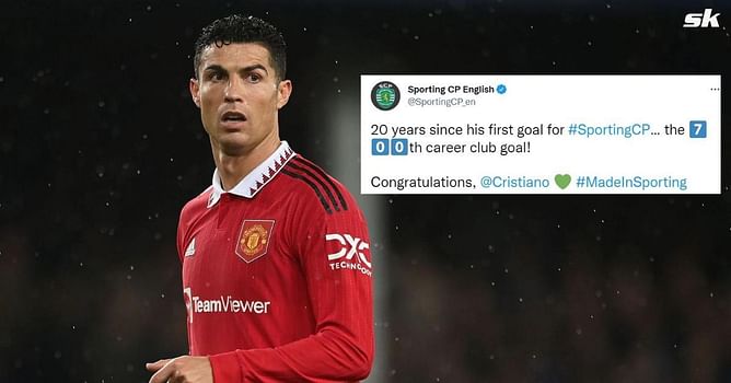 Sporting Lisbon send special congratulatory message to Cristiano Ronaldo after scoring 700 club career goals