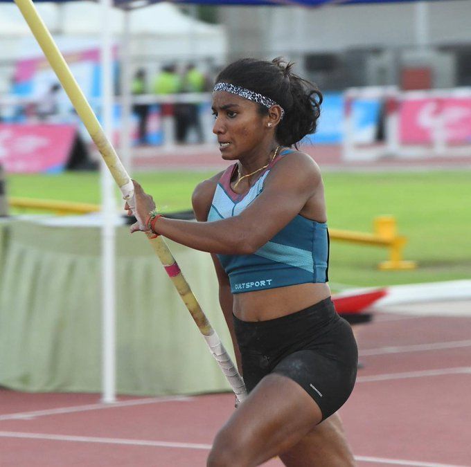 National Open Athletics Championships Tamil Nadu’s pole vaulter Rosy