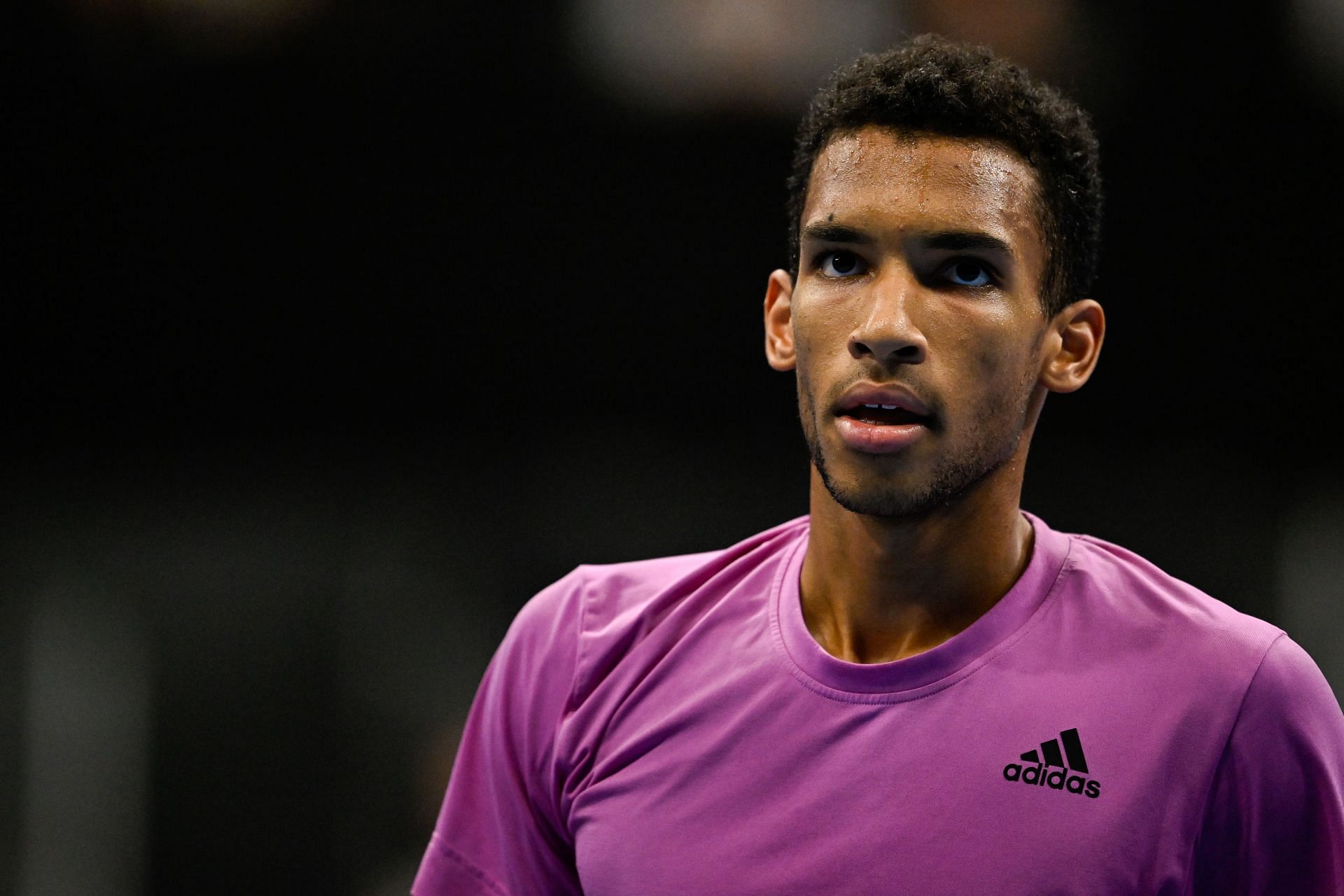 Felix Auger-Aliassime at the 2022 Swiss Indoors.