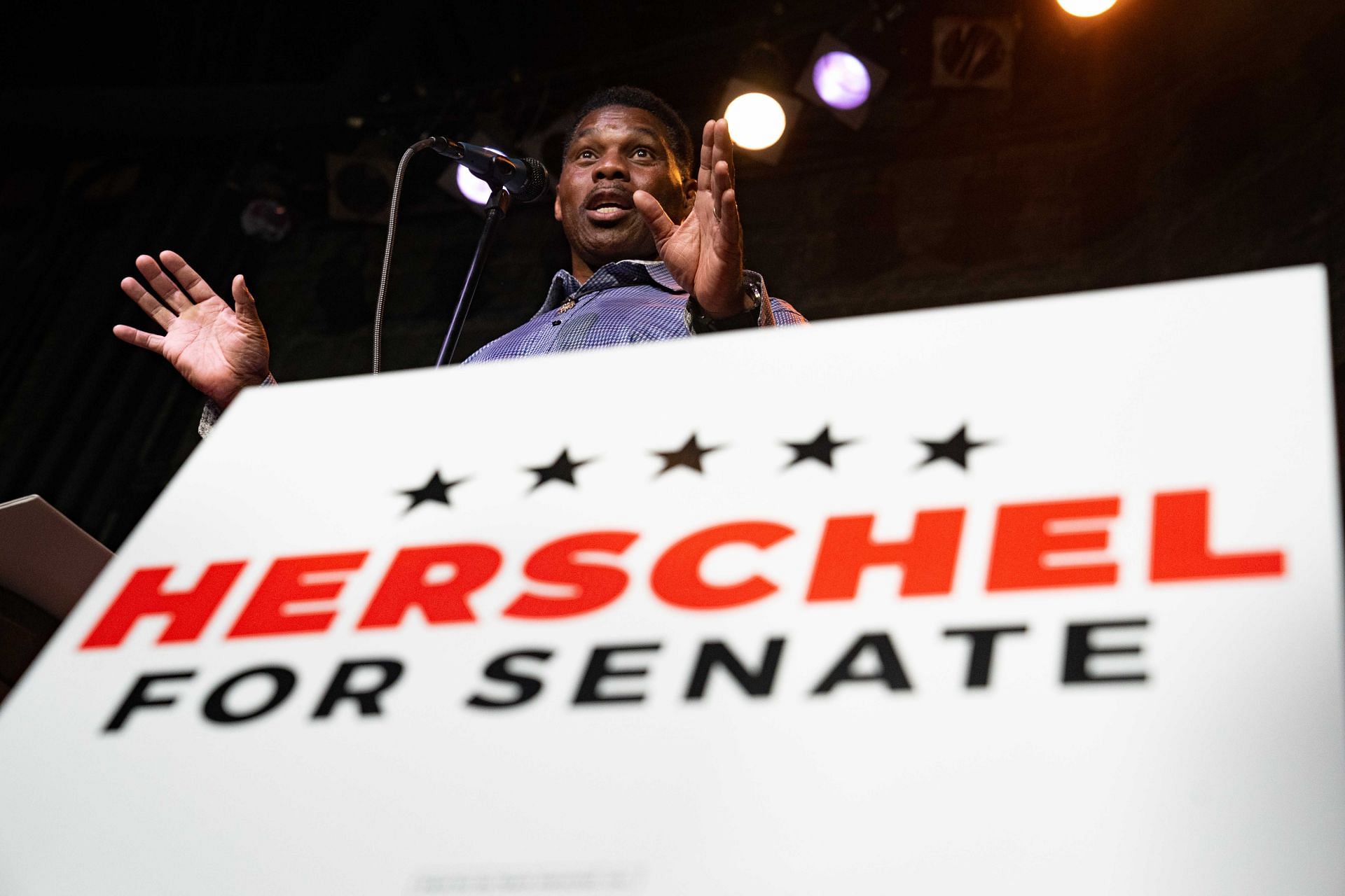 Georgia GOP Senate Candidate Herschel Walker Holds Rally Day Before Primary Election