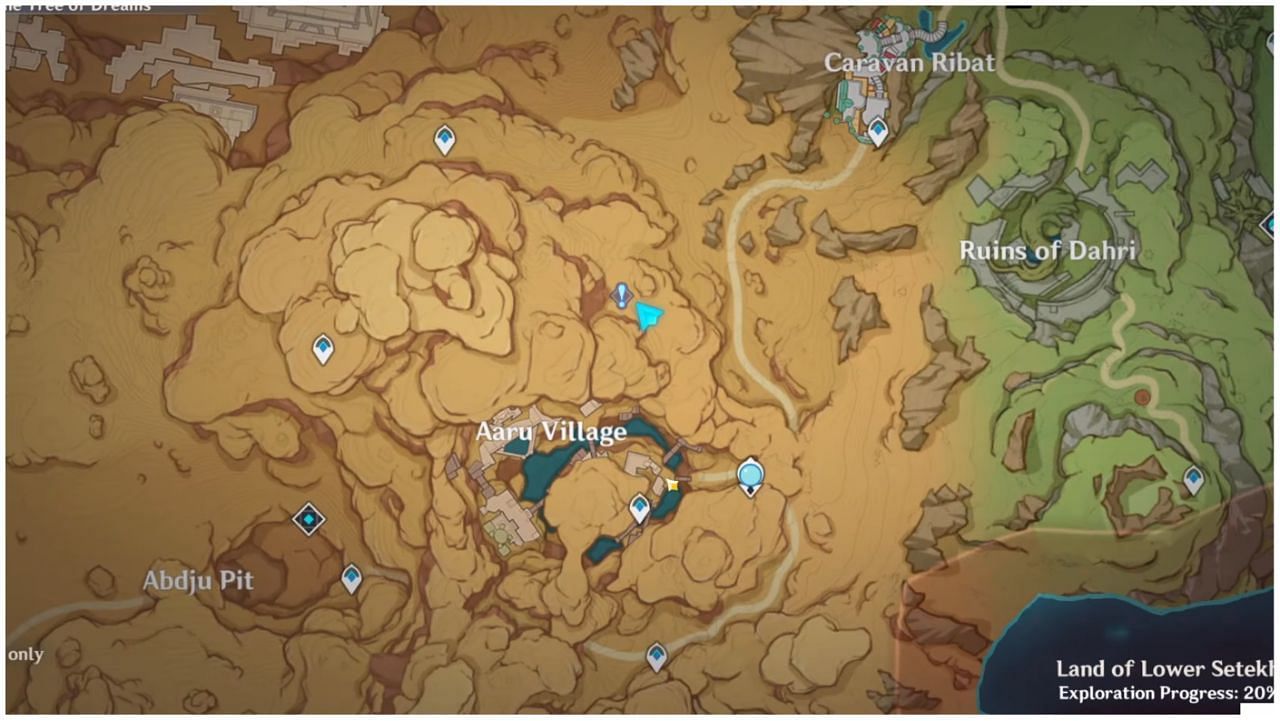 Location of the quest start (Image via Genshin Impact)