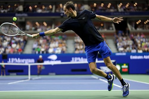 Daniil Medvedev in action at the US Open