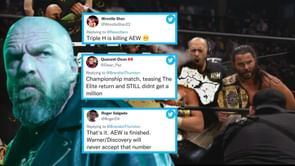 Wrestling fans hilariously react as AEW Dynamite ratings fall shy of 1 million mark despite The Elite's return teased this week