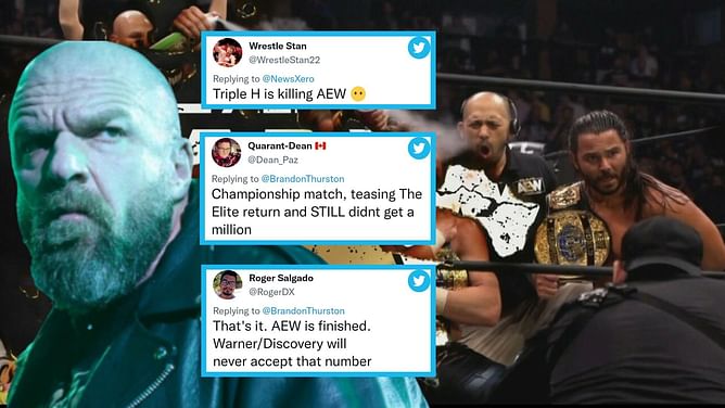 Wrestling fans hilariously react as AEW Dynamite ratings fall shy of 1 million mark despite The Elite's return teased this week